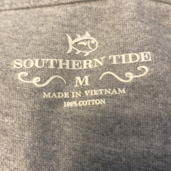 Southern Tide Long Sleeve Grey T-Shirt - Picture 4 of 5